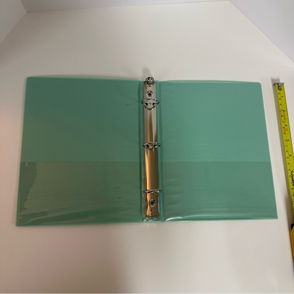 Jot 1” Binder with Metal Rings mint green